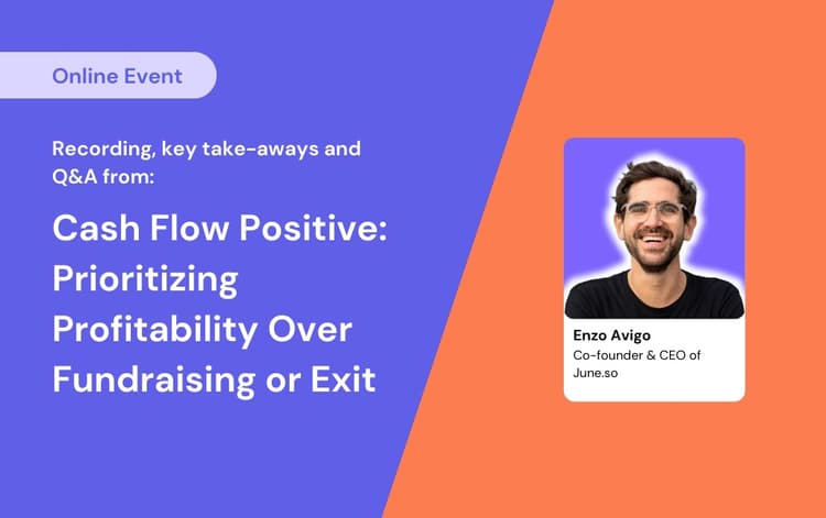 Cash Flow Positive: Lessons from Enzo Avigo on Prioritizing Profitability Over Fundraising
