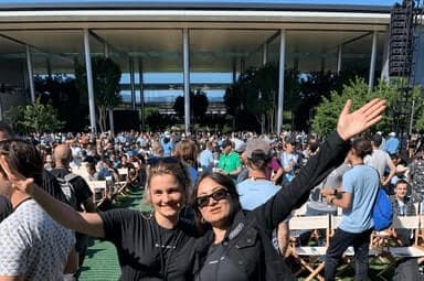 beams goes WWDC22 at Apple Park