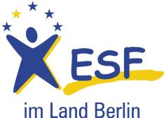 Europäischer Sozialfonds für Deutschland ESF im land logo